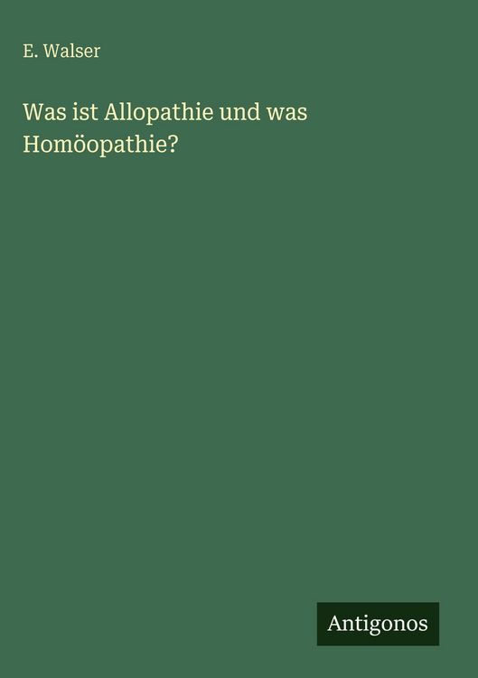 Produktbild: Was ist Allopathie und was Hom&ouml;opathie?