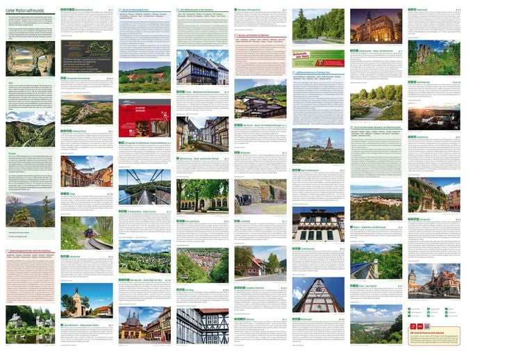 Produktbild: freytag & berndt Motorradkarte Harz 1:150.000