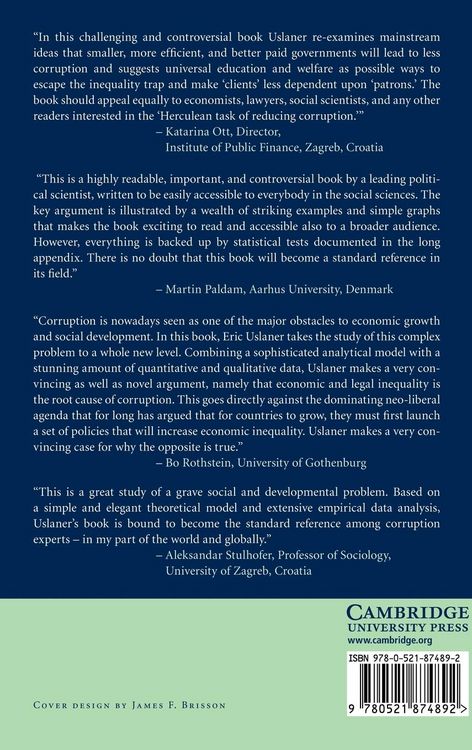 Produktbild: Corruption, Inequality, and the Rule of Law