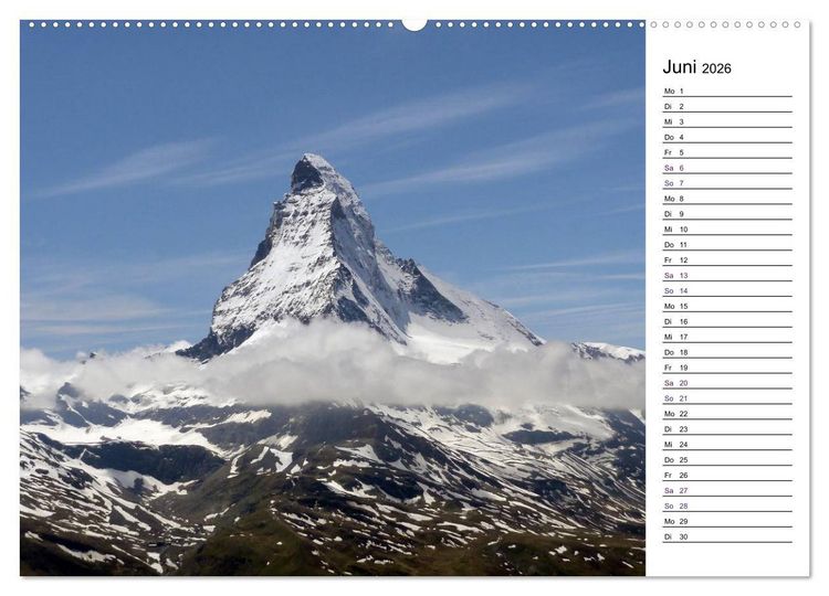 Produktbild: Matterhorn. Der Berg der Berge (hochwertiger Premium Wandkalender 2026 DIN A2 quer), Kunstdruck in Hochglanz