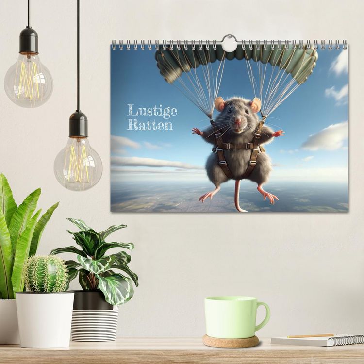 Produktbild: Lustige Ratten (Wandkalender 2026 DIN A4 quer), CALVENDO Monatskalender
