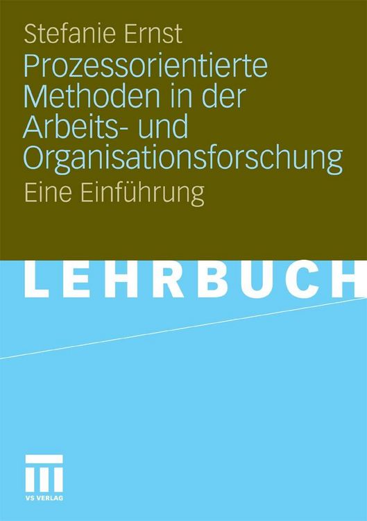 Produktbild: Prozessorientierte Methoden in der Arbeits- und Organisationsforschung