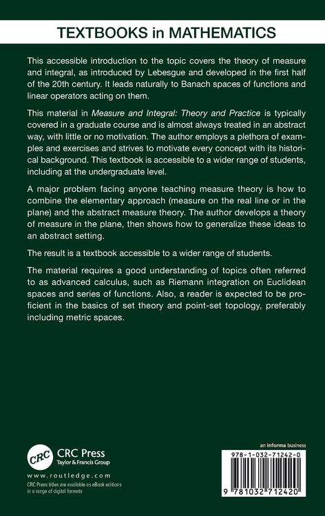 Produktbild: Measure and Integral