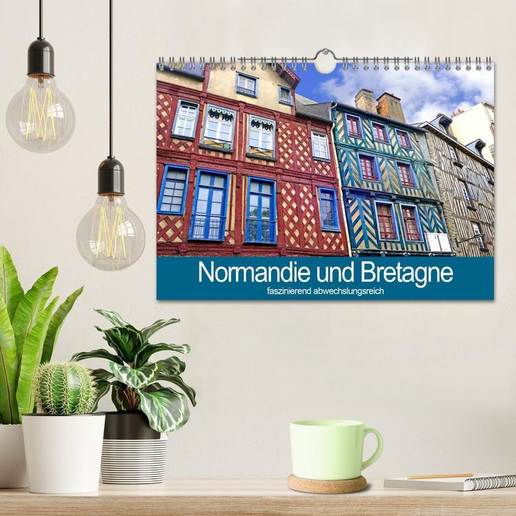 Produktbild: Normandie und Bretagne-faszinierend abwechslungsreich (Wandkalender 2026 DIN A4 quer), CALVENDO Monatskalender
