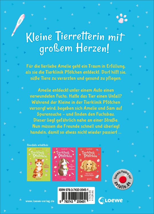Produktbild: Tierklinik Pf&ouml;tchen (Band 3) - Kleiner Fuchs in Not
