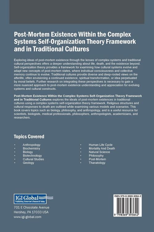 Produktbild: Post-Mortem Existence Within the Complex Systems Self-Organization Theory Framework and in Traditional Cultures