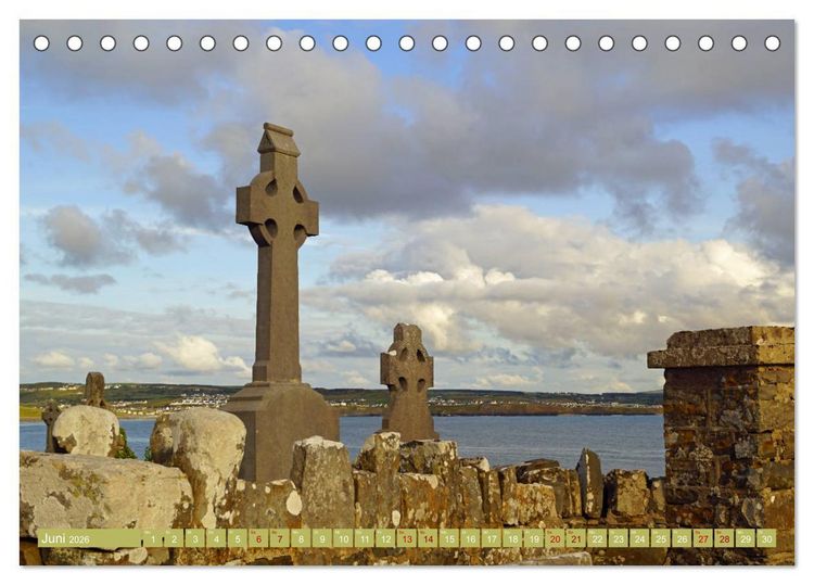 Produktbild: Ehrf&uuml;rchtige Stille - Friedh&ouml;fe in Irland (Tischkalender 2026 DIN A5 quer), CALVENDO Monatskalender