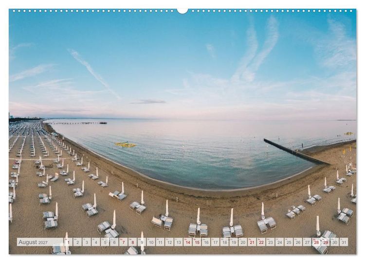 Produktbild: Lignano in Italien. Sommer Strand und Meer (Wandkalender 2027 DIN A2 quer), CALVENDO Monatskalender