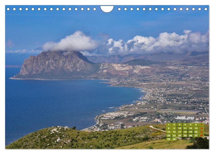 Produktbild: Sizilien &ndash; von Cefal&ugrave; bis Trapani (Wandkalender 2026 DIN A4 quer), CALVENDO Monatskalender