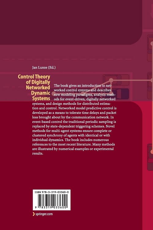 Produktbild: Control Theory of Digitally Networked Dynamic Systems