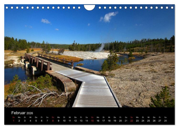 Produktbild: Yellowstone Impressionen (Wandkalender 2026 DIN A4 quer), CALVENDO Monatskalender