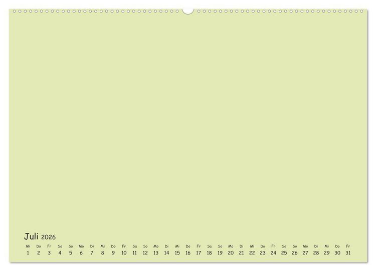 Produktbild: Regenbogen Kinder Bastelkalender - Zum Selbstgestalten - DIY Kreativ-Kalender (Wandkalender 2026 DIN A2 quer), CALVENDO Monatskalender