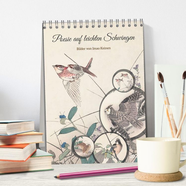 Produktbild: Imao Keinen - Poesie auf leichten Schwingen (Tischkalender 2026 DIN A5 hoch), CALVENDO Monatskalender