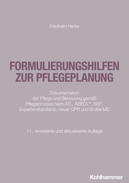 Produktbild: Formulierungshilfen zur Pflegeplanung
