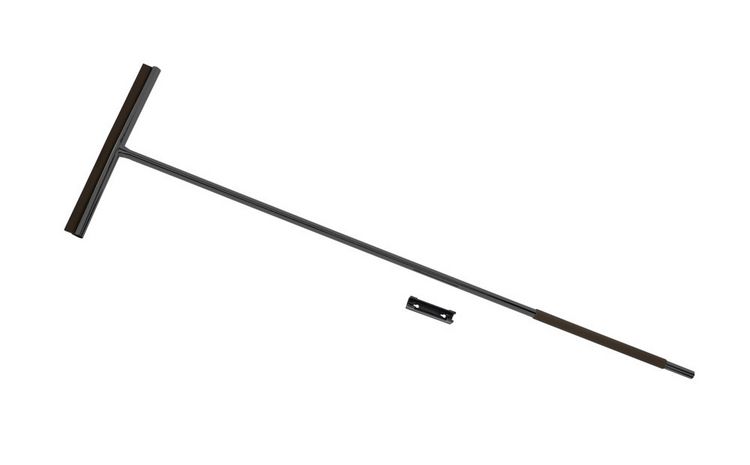 Produktbild: Edelstahl Boden-und Fensterwischer Mod. Rosole Schwarz, 40 cm Wischbreite