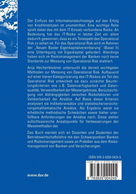 Produktbild: Operational Risk in Banken
