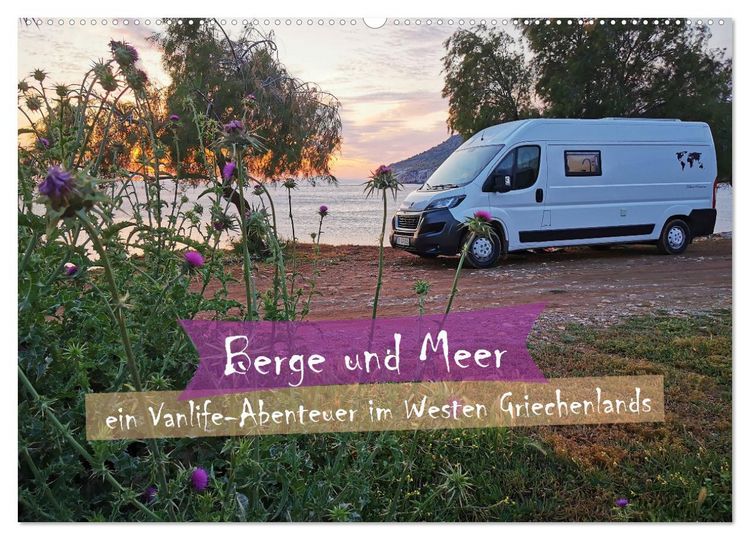 Produktbild: Berge und Meer: ein Vanlife-Abenteuer im Westen Griechenlands (Wandkalender 2026 DIN A2 quer), CALVENDO Monatskalender