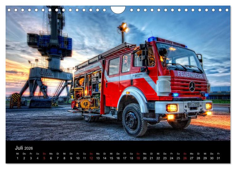 Produktbild: Feuerwehr Braunschweig (Wandkalender 2026 DIN A4 quer), CALVENDO Monatskalender