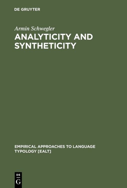 Produktbild: Analyticity and Syntheticity
