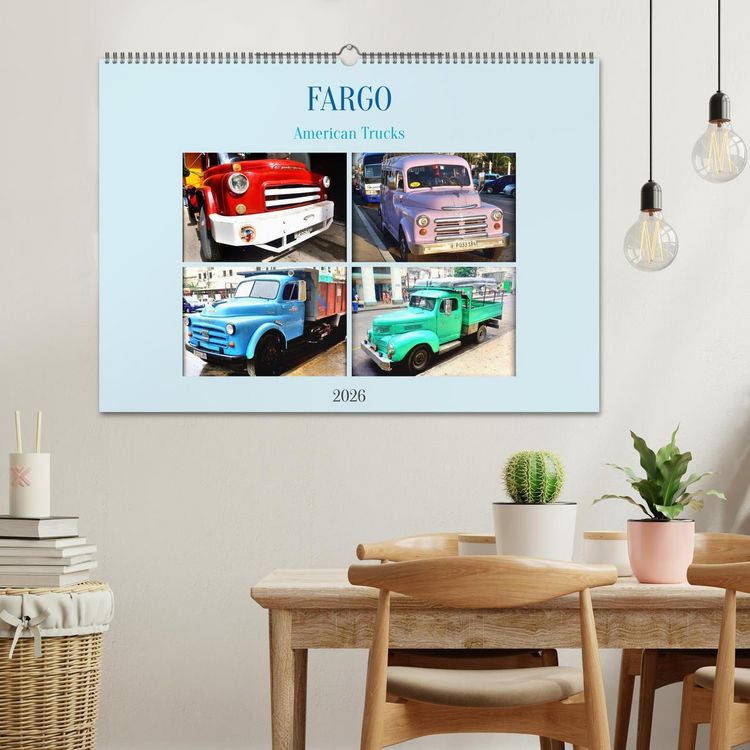 Produktbild: FARGO - American Trucks (Wandkalender 2026 DIN A2 quer), CALVENDO Monatskalender