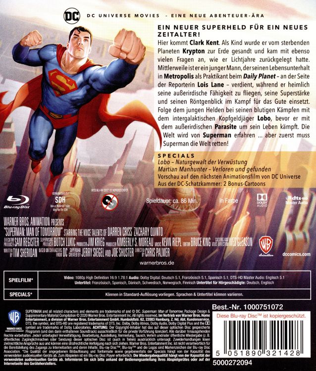 Produktbild: Superman: Man of Tomorrow