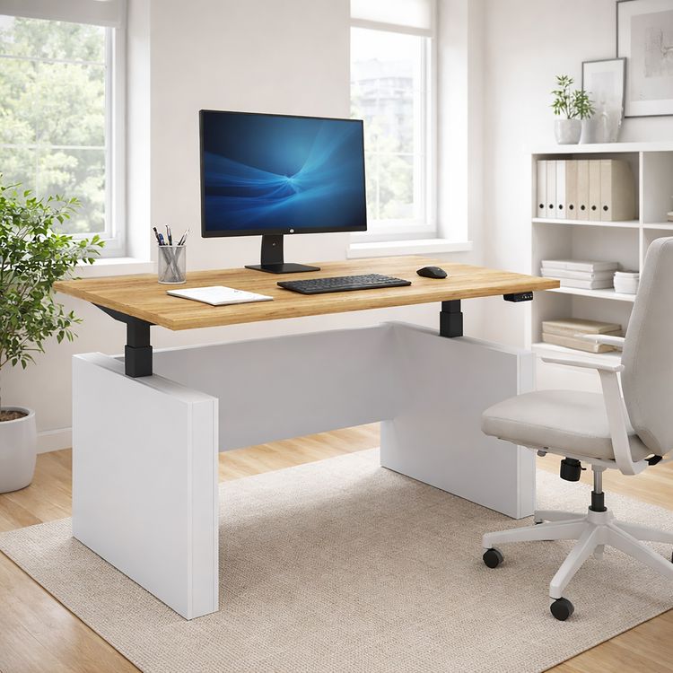 Produktbild: Schreibtisch h&ouml;henverstellbar Salia 140x80