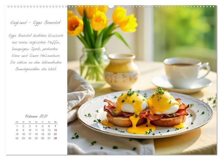 Produktbild: Eierspeisen rund um die Welt - Traditionelle Eierspeisen und ihre Geschichten (Wandkalender 2027 DIN A2 quer), CALVENDO Monatskalender