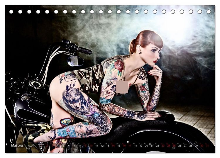 Produktbild: Motorr&auml;der und Sexy Girls (Tischkalender 2026 DIN A5 quer), CALVENDO Monatskalender