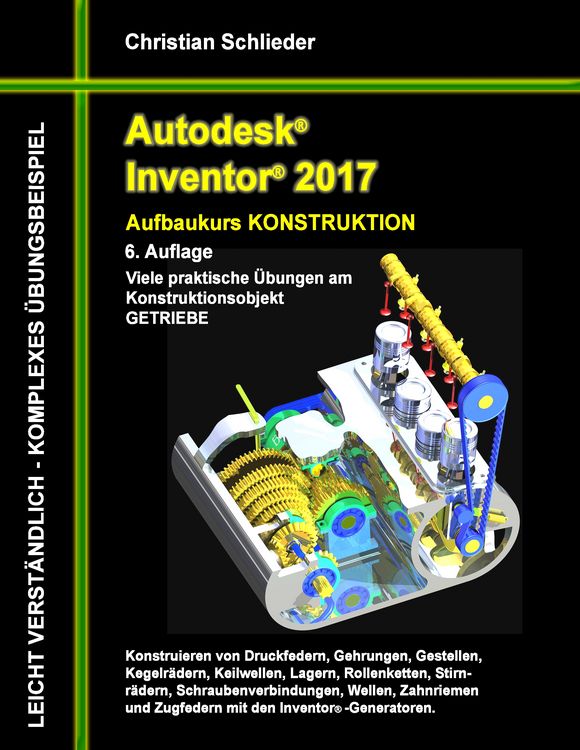 Produktbild: Autodesk Inventor 2017 - Aufbaukurs Konstruktion