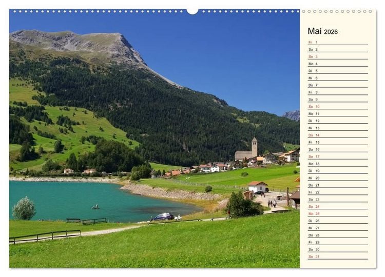 Produktbild: Vinschgau - Die Sonnenseite S&uuml;dtirols (Wandkalender 2026 DIN A2 quer), CALVENDO Monatskalender