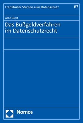 Produktbild: Das Bu&szlig;geldverfahren im Datenschutzrecht