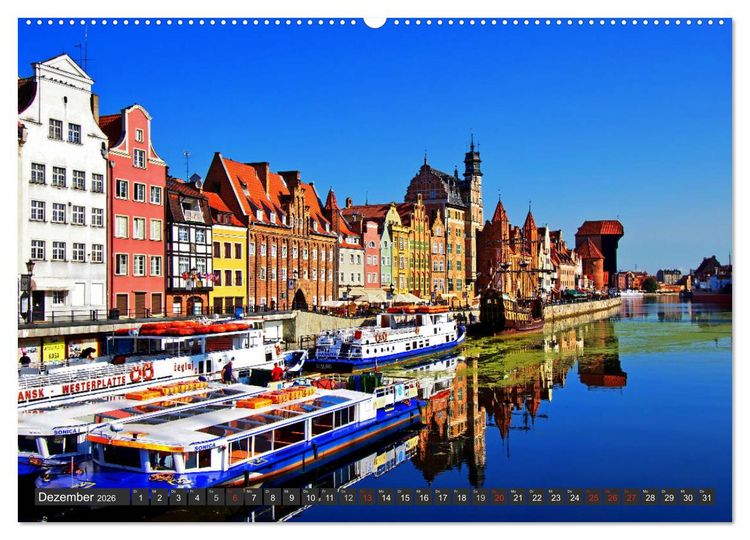 Produktbild: Von Stettin nach Danzig (Wandkalender 2026 DIN A2 quer), CALVENDO Monatskalender