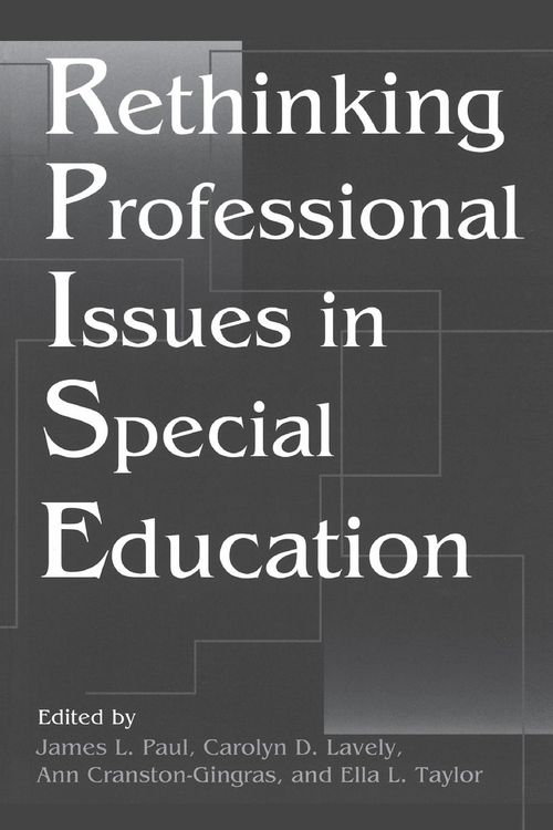 Produktbild: Rethinking Professional Issues in Special Education