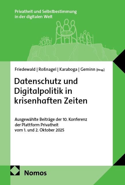 Produktbild: Datenschutz und Digitalpolitik in krisenhaften Zeiten
