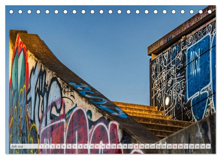 Produktbild: Buntes Hamburg (Tischkalender 2026 DIN A5 quer), CALVENDO Monatskalender
