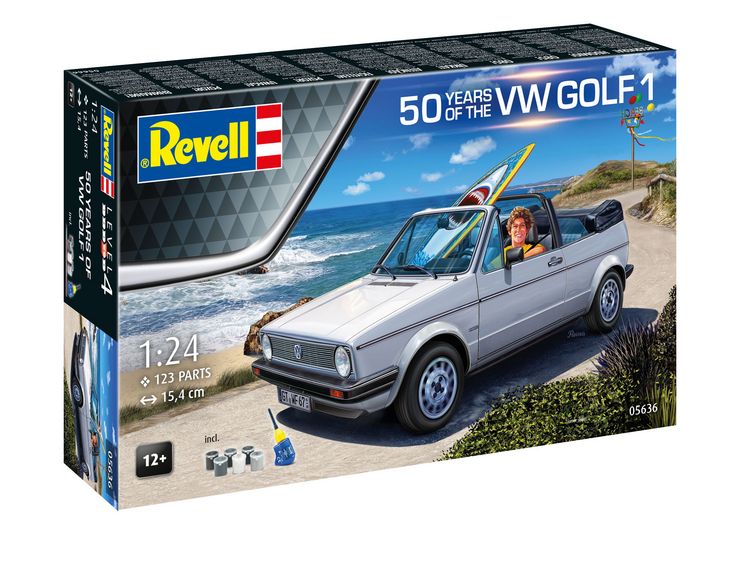 Produktbild: Modellbau Geschenkset "50 Years of the VW Golf 1"