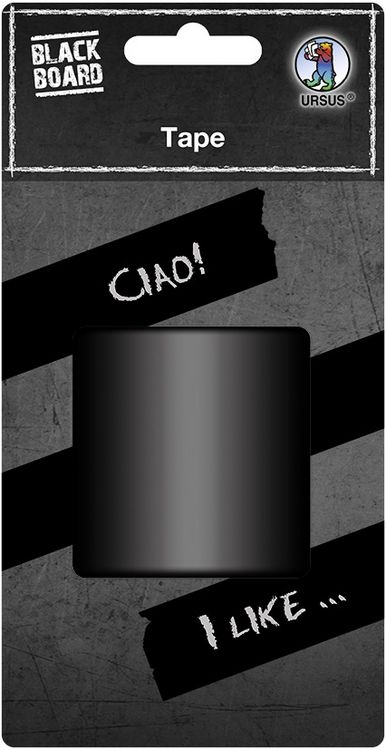 Produktbild: URSUS Blackboard Tafelfolie-Klebeband, 1 Rolle 5 m x 50 mm, matt schwarz