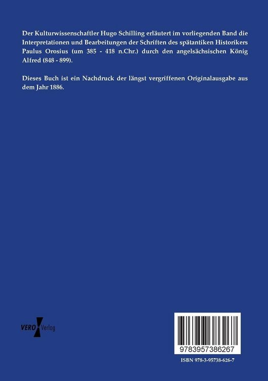 Produktbild: K&ouml;nig Aelfred`s angelsachsische Bearbeitung der Weltgeschichte des Orosius
