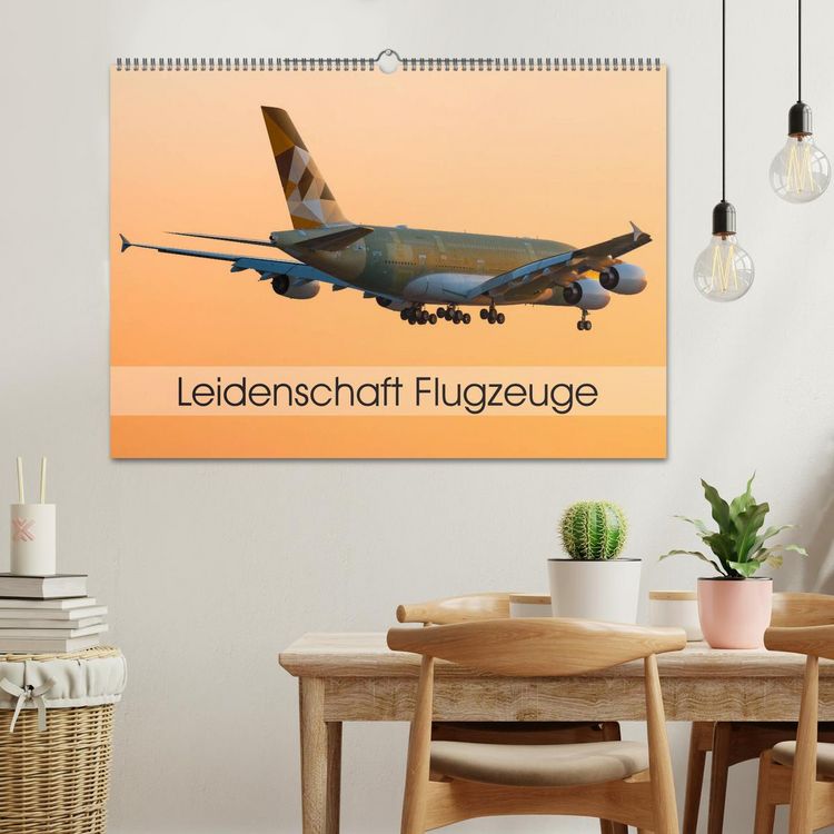 Produktbild: Leidenschaft Flugzeuge (Wandkalender 2026 DIN A2 quer), CALVENDO Monatskalender