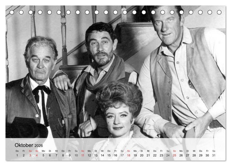 Produktbild: Westernhelden der Kinoleinwand (Tischkalender 2026 DIN A5 quer), CALVENDO Monatskalender
