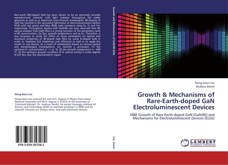 Produktbild: Growth & Mechanisms of Rare-Earth-doped GaN Electroluminescent Devices