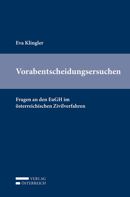Produktbild: Vorabentscheidungsersuchen