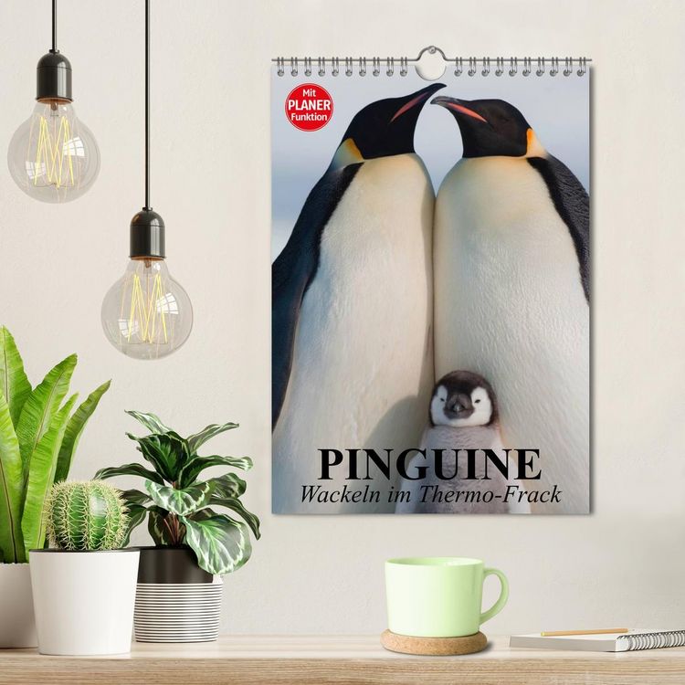 Produktbild: Pinguine. Wackeln im Thermo-Frack (Wandkalender 2026 DIN A4 hoch), CALVENDO Monatskalender