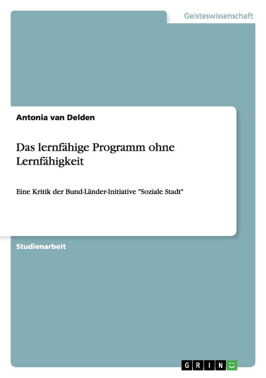 Produktbild: Das lernf&auml;hige Programm ohne Lernf&auml;higkeit