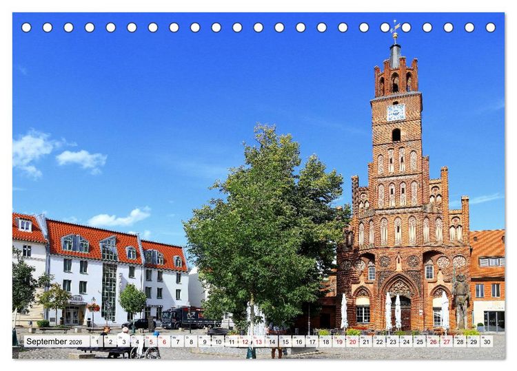 Produktbild: Brandenburg an der Havel - Ein Stadtspaziergang (Tischkalender 2026 DIN A5 quer), CALVENDO Monatskalender