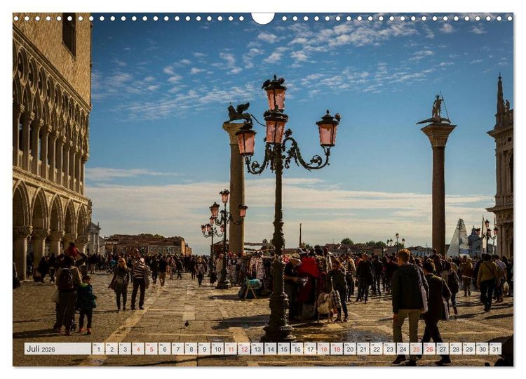 Produktbild: Wundervolles Venedig (Wandkalender 2026 DIN A3 quer), CALVENDO Monatskalender