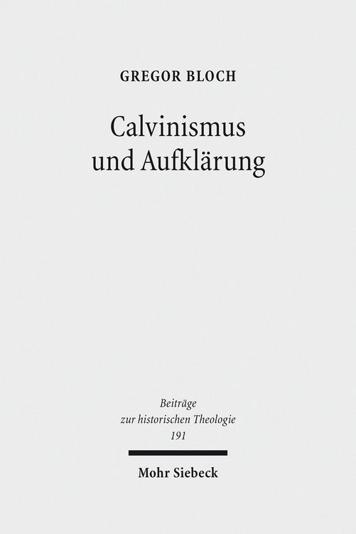 Produktbild: Calvinismus und Aufkl&auml;rung