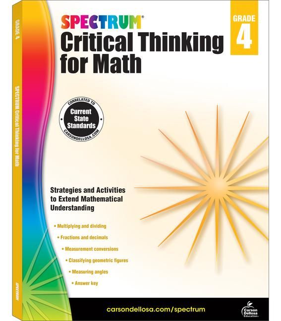 Produktbild: Spectrum Critical Thinking for Math Gr 4