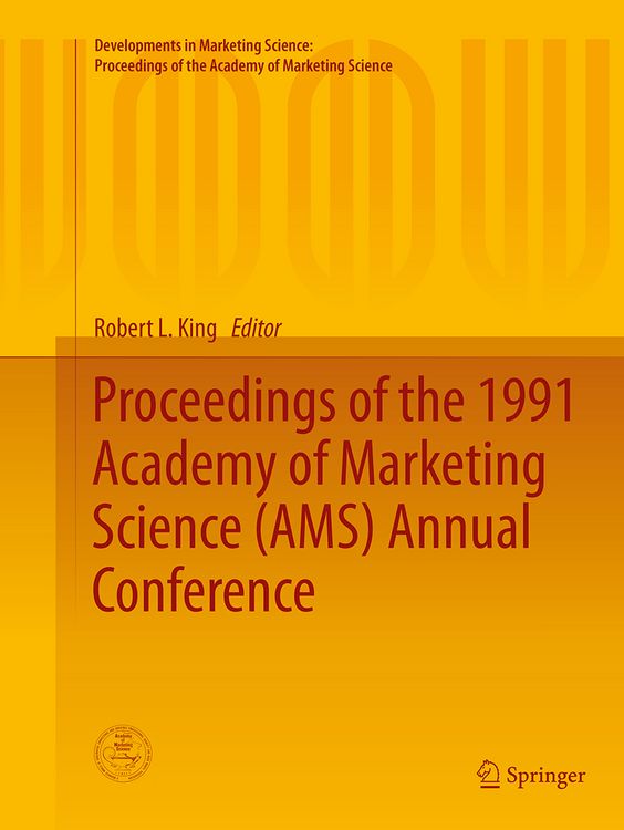Produktbild: Proceedings of the 1991 Academy of Marketing Science (AMS) Annual Conference