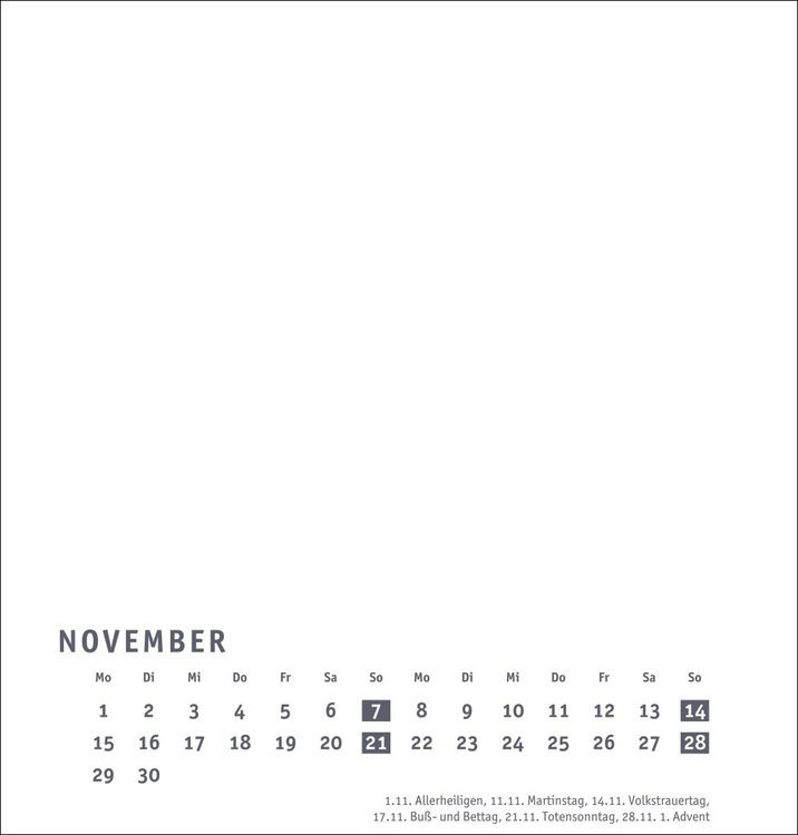 Produktbild: Premium-Bastelkalender wei&szlig; mittel 2027